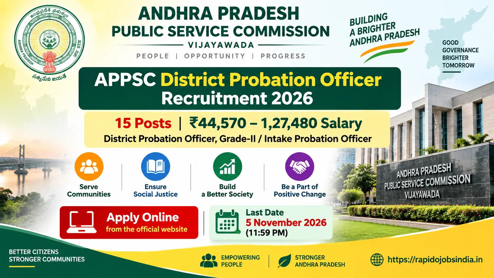 APPSC District Probation Officer Recruitment