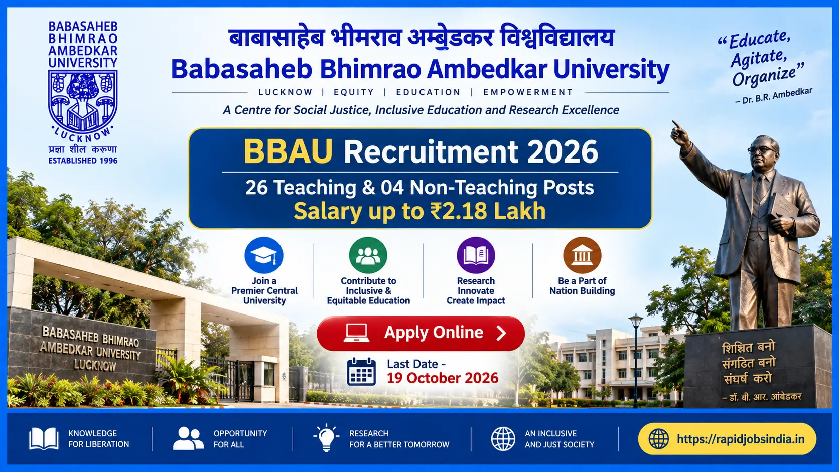 BBAU Recruitment 2026