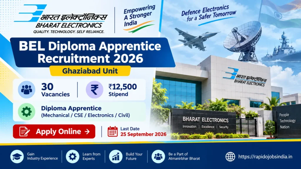 BEL Diploma Apprentice Recruitment 2026