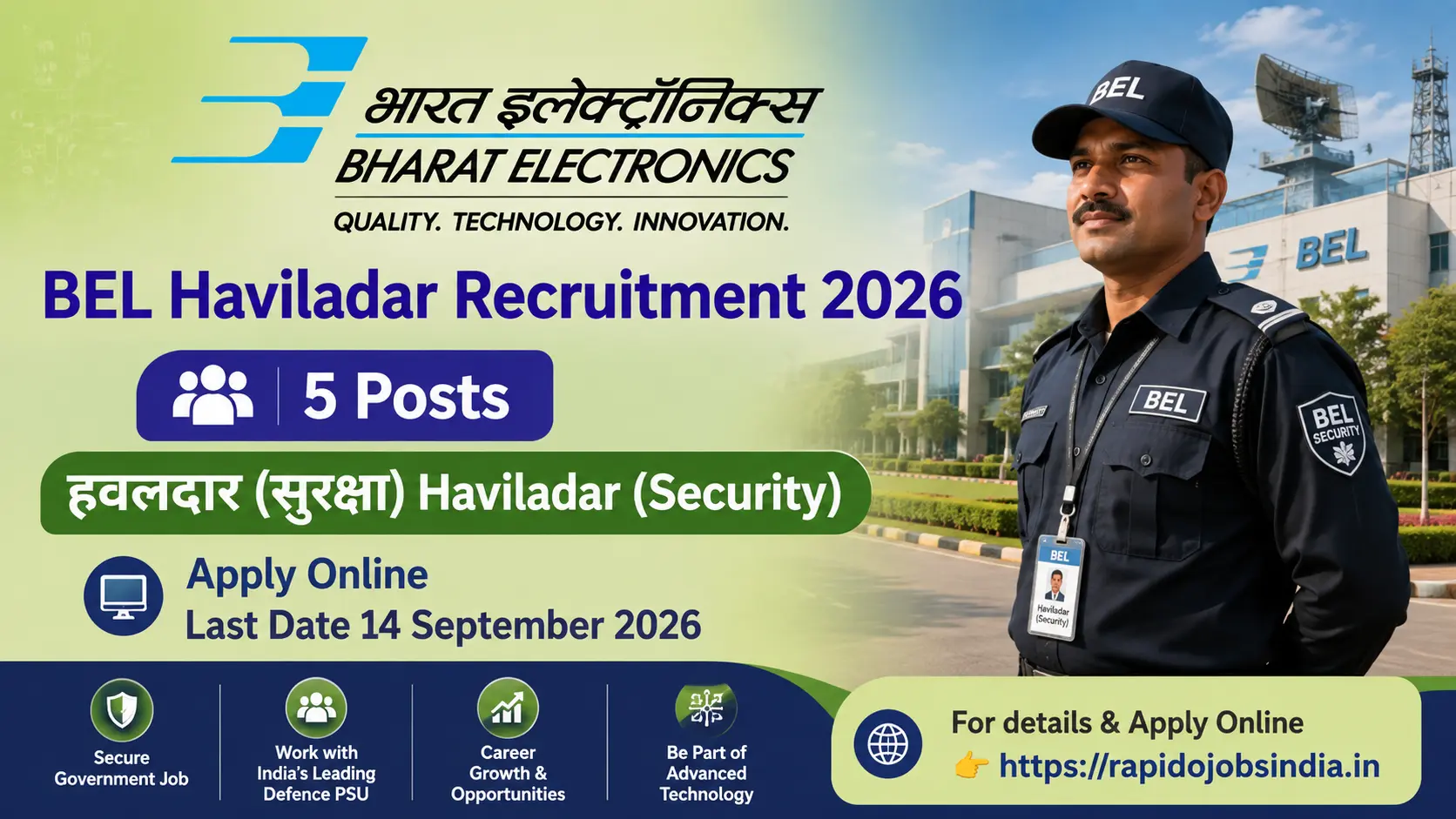 BEL Havildar Recruitment 2026