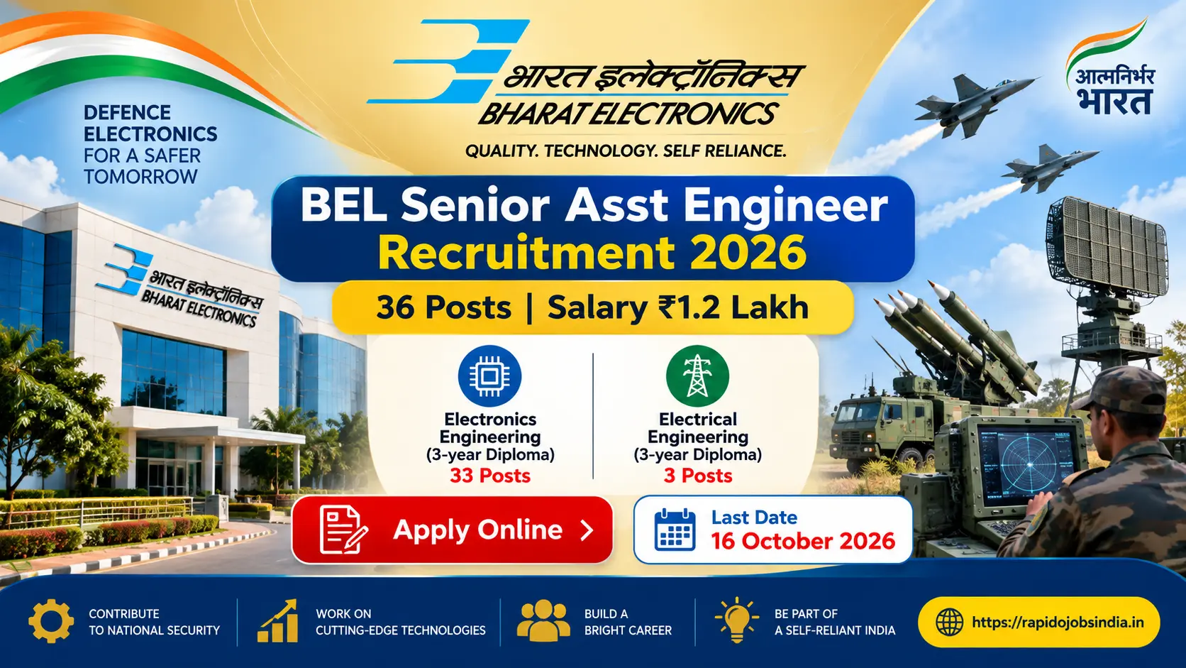 BEL Senior Asst Engineer Recruitment 2026
