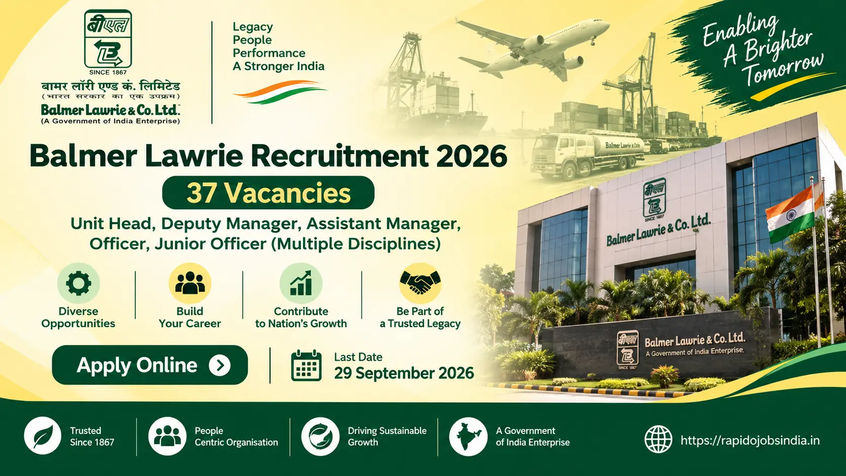 Balmer Lawrie Recruitment 2026