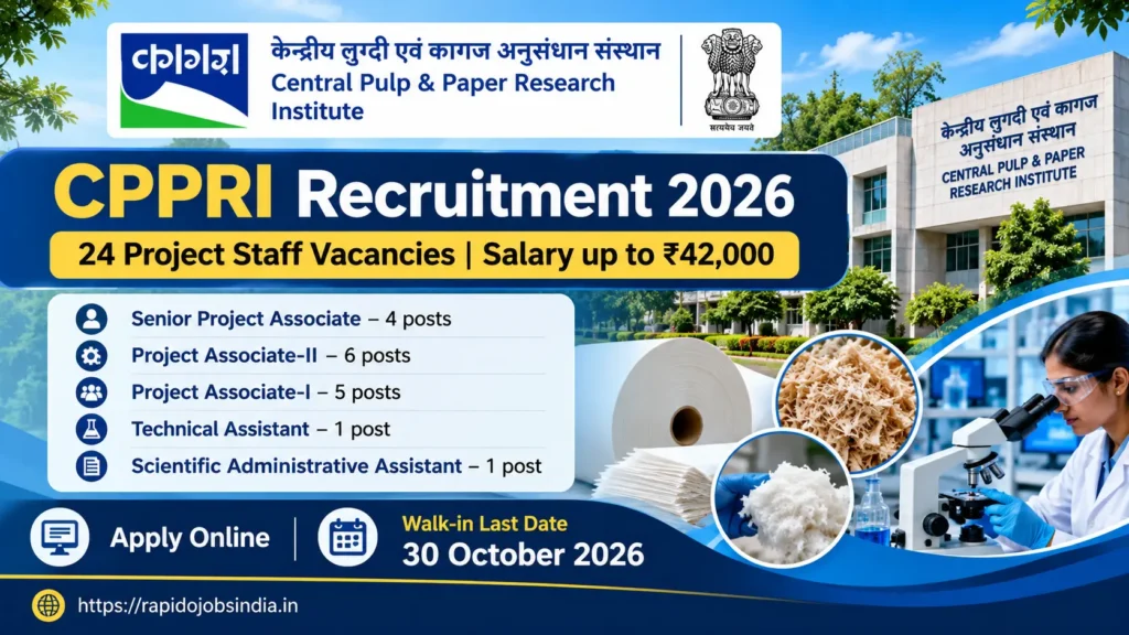 CPPRI Recruitment 2026