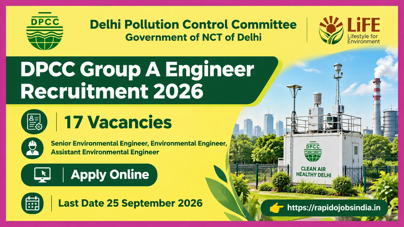 DPCC Group A Engineer Recruitment 2026