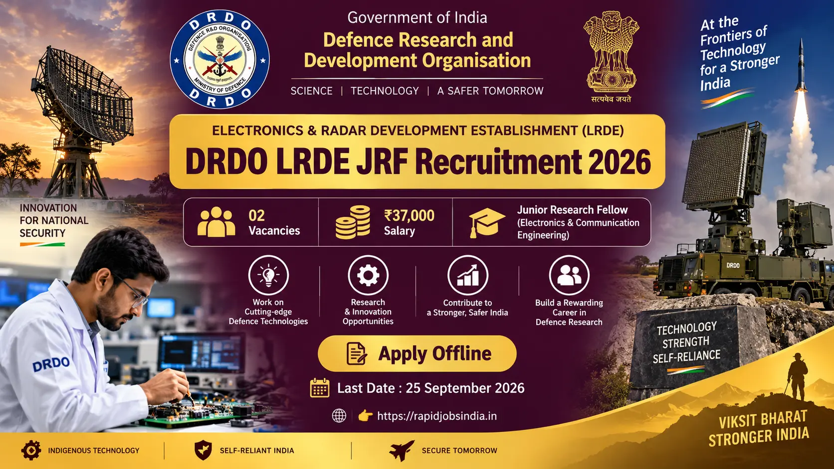 DRDO LRDE JRF Recruitment 2026