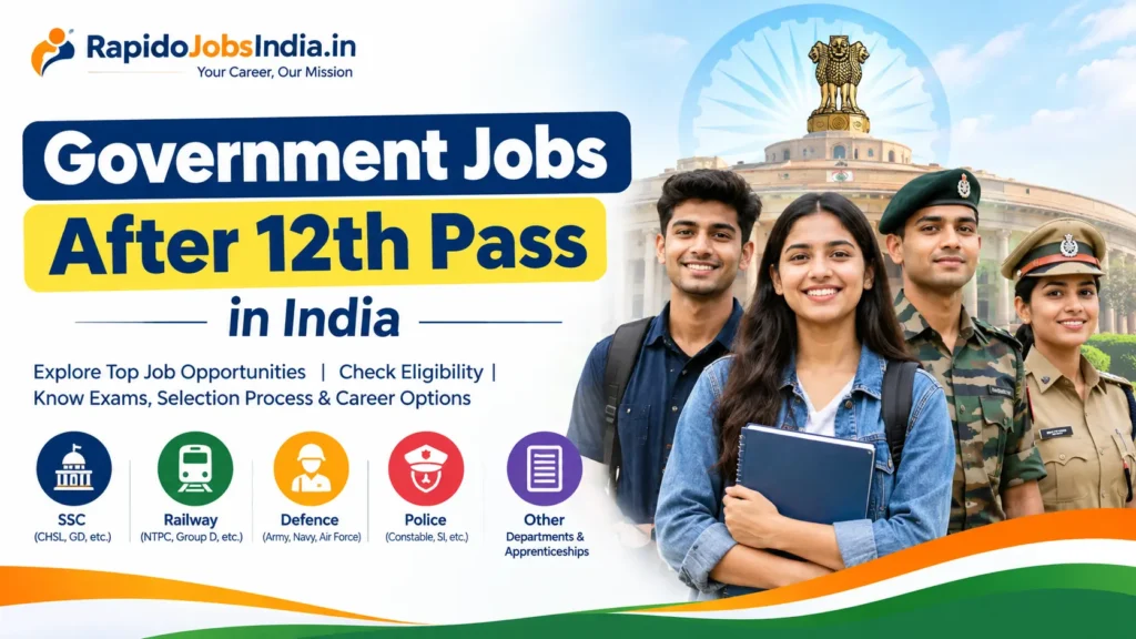 Government Jobs After 12th Pass