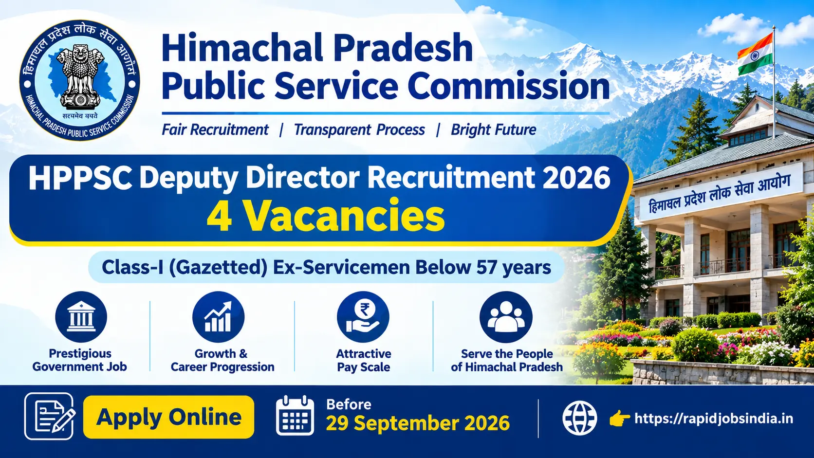 HPPSC Deputy Director Recruitment 2026