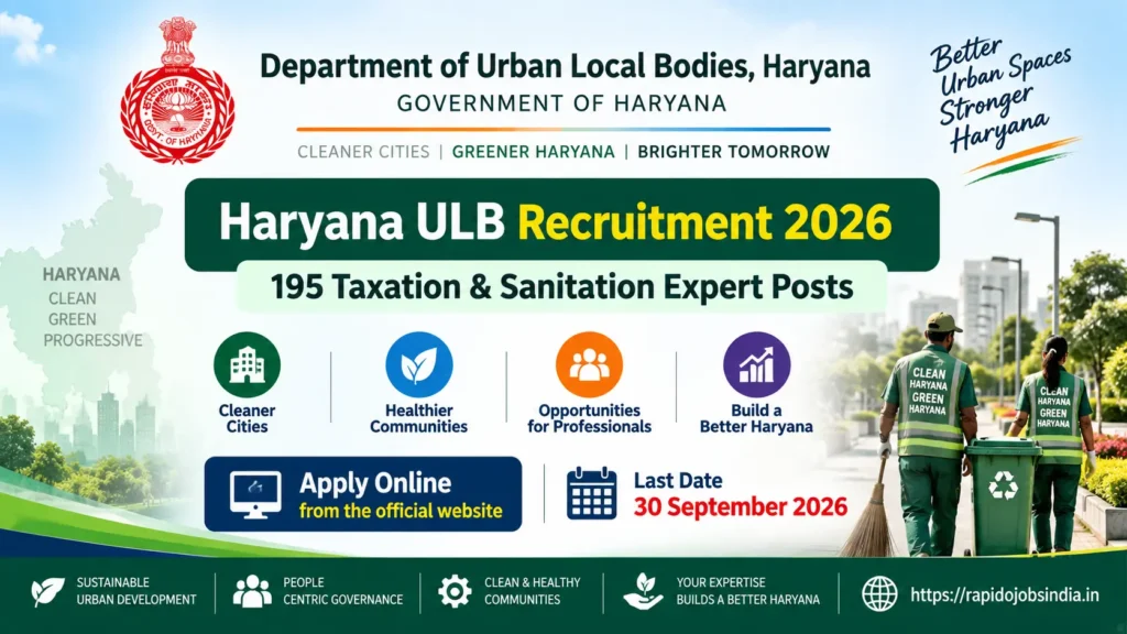 Haryana ULB Recruitment 2026