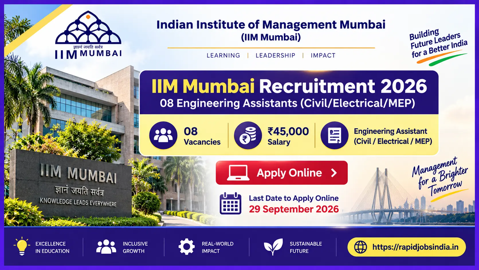 IIM Mumbai Recruitment 2026
