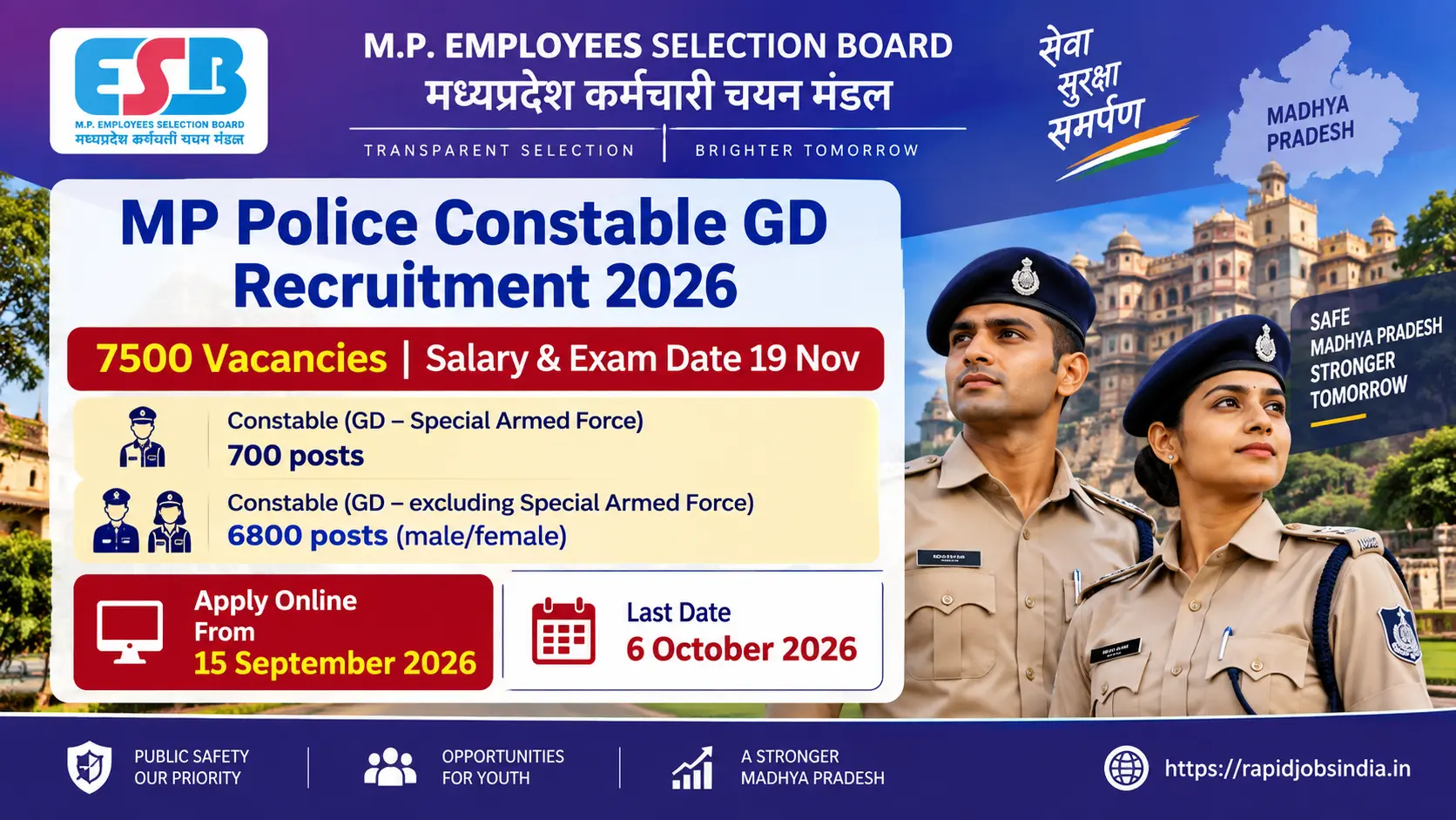 MP Police Constable GD Recruitment 2026