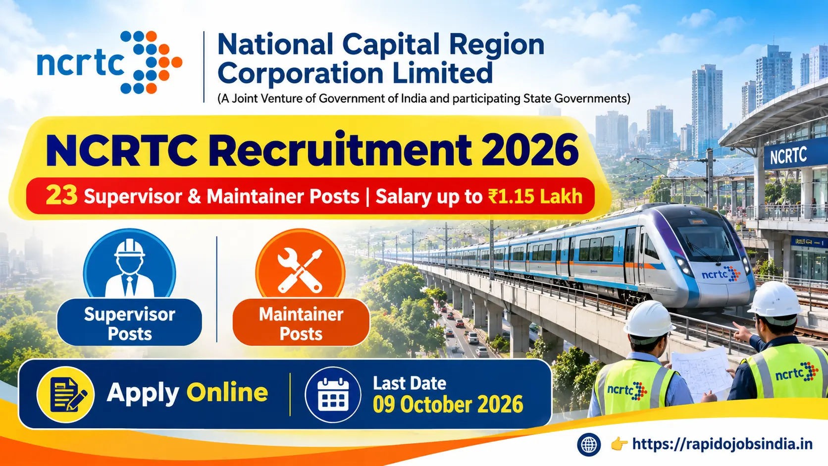 NCRTC Recruitment 2026