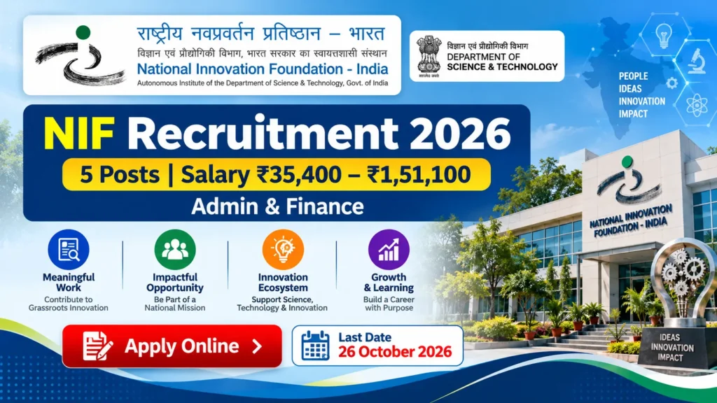NIF Recruitment 2026
