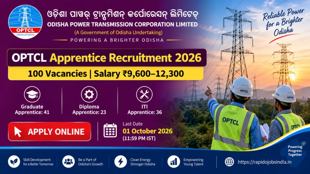OPTCL Apprentice Recruitment 2026