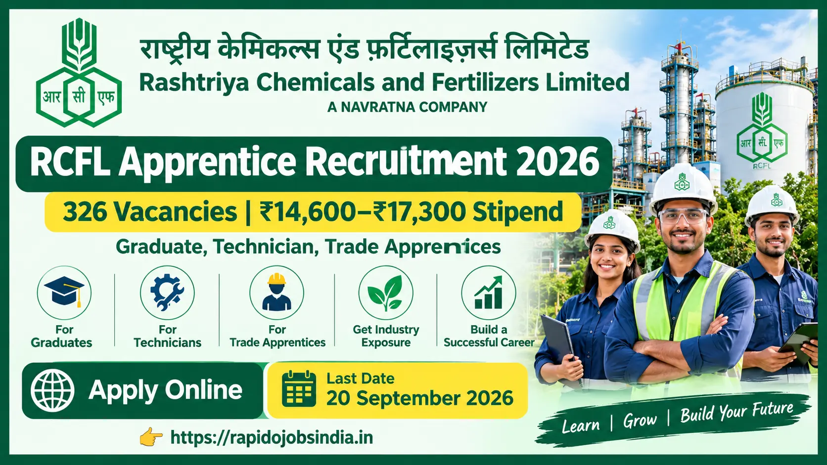 RCFL Apprentice Recruitment 2026