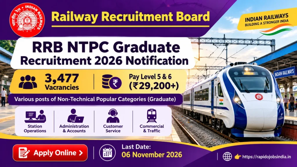 RRB NTPC Graduate Recruitment 2026