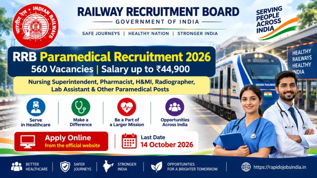 RRB Paramedical Recruitment 2026