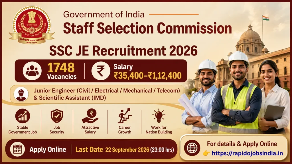 SSC JE Recruitment 2026