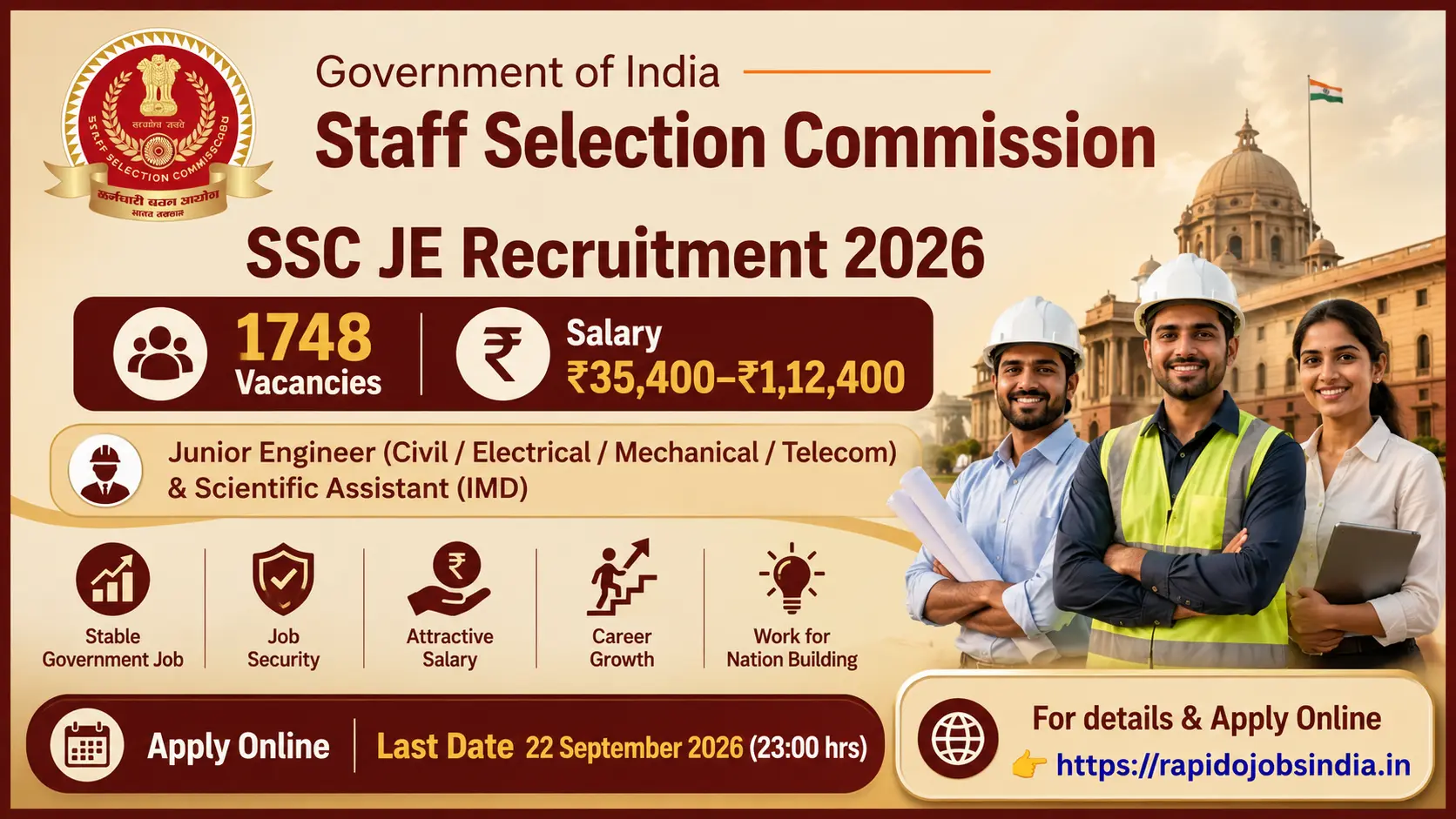 SSC JE Recruitment 2026