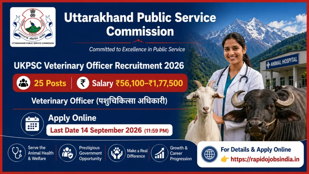 UKPSC Veterinary Officer Recruitment 2026