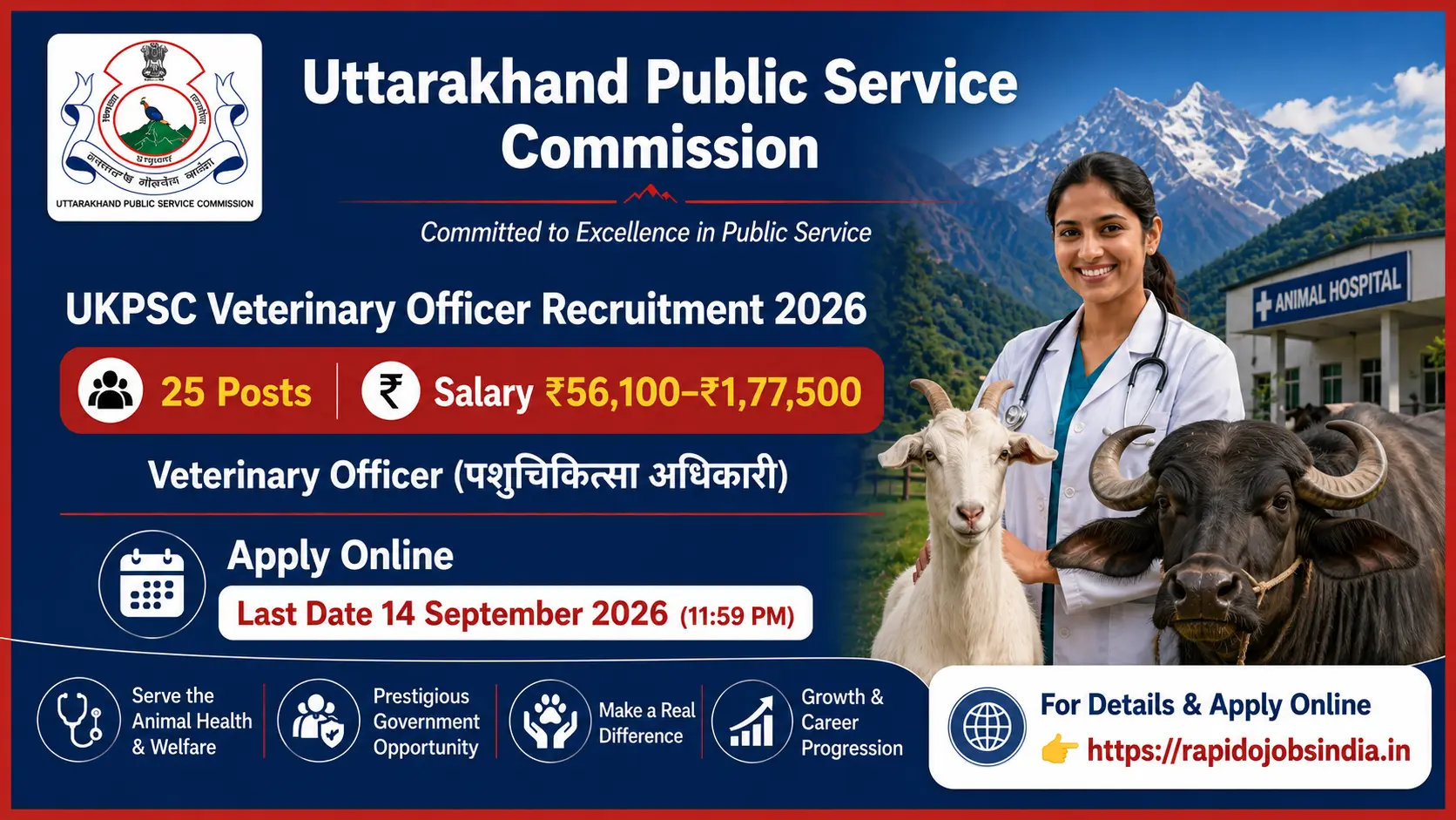 UKPSC Veterinary Officer Recruitment 2026