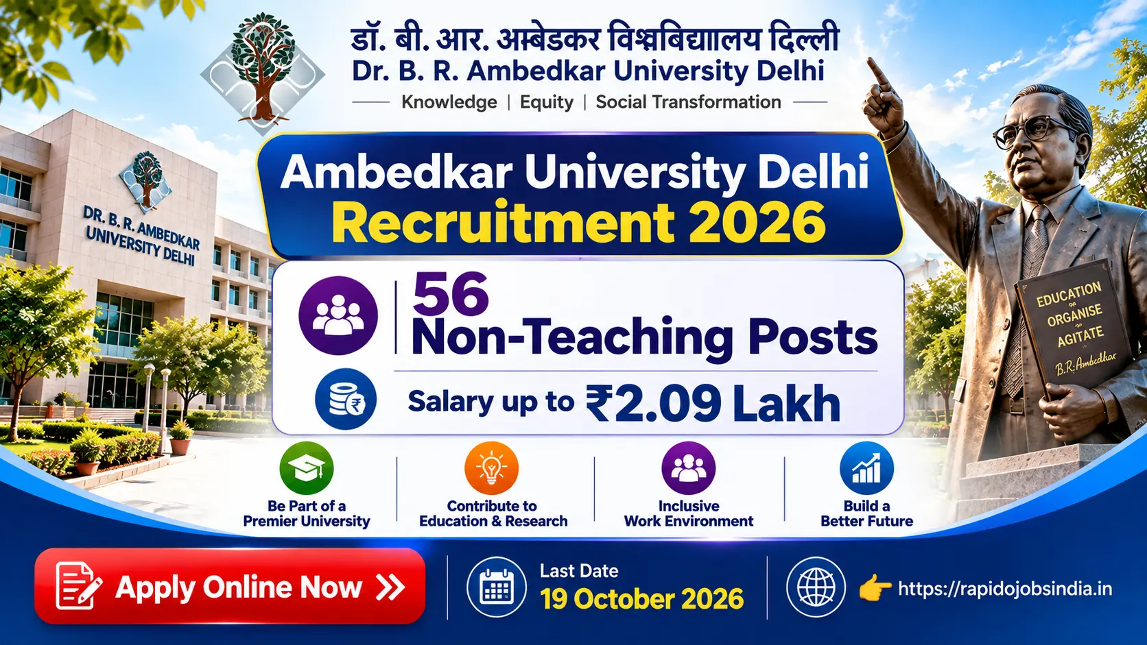 Ambedkar University Delhi Recruitment 2026