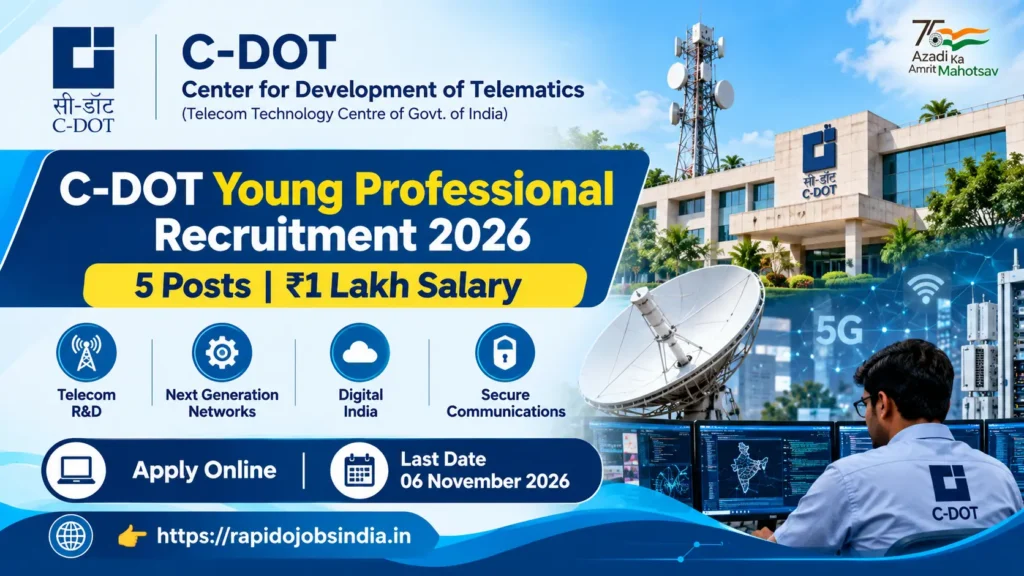 C DOT Young Professional Recruitment 2026