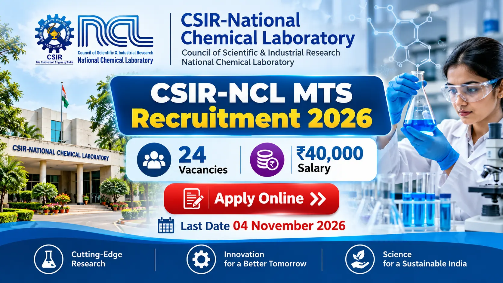 CSIR NCL MTS Recruitment 2026