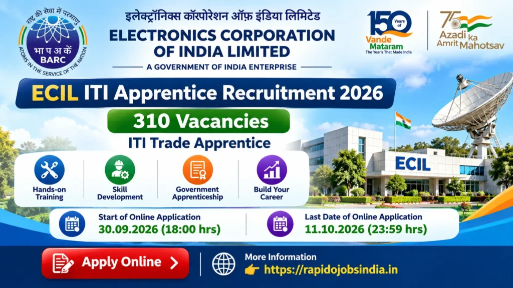 ECIL ITI Apprentice Recruitment 2026