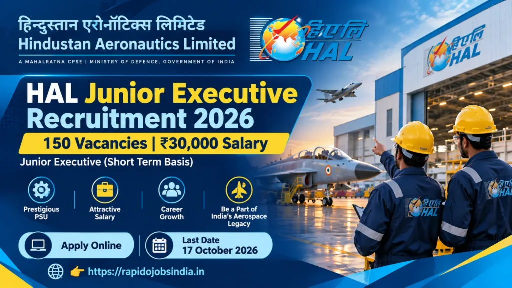 HAL Junior Executive Recruitment 2026