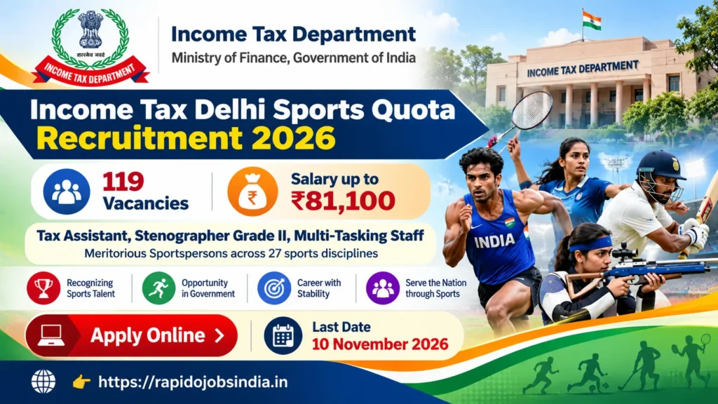 Income Tax Delhi Sports Quota