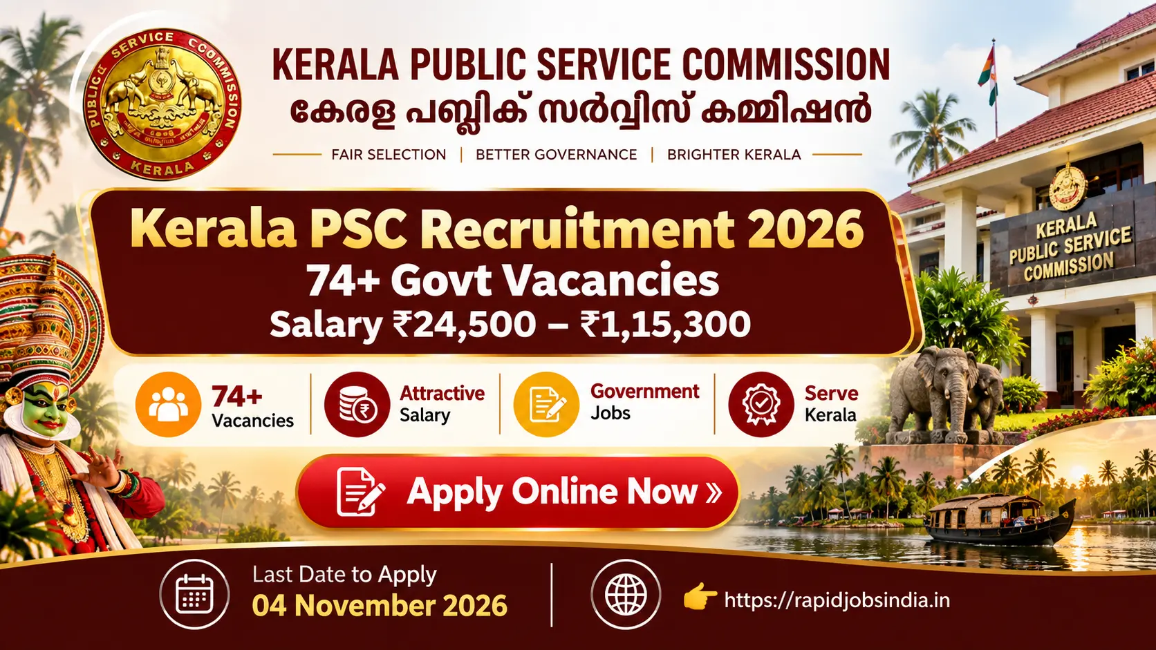 Kerala PSC Recruitment 2026