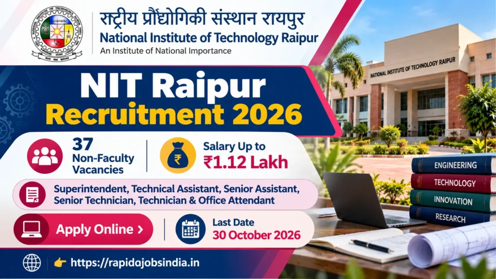 NIT Raipur Recruitment 2026