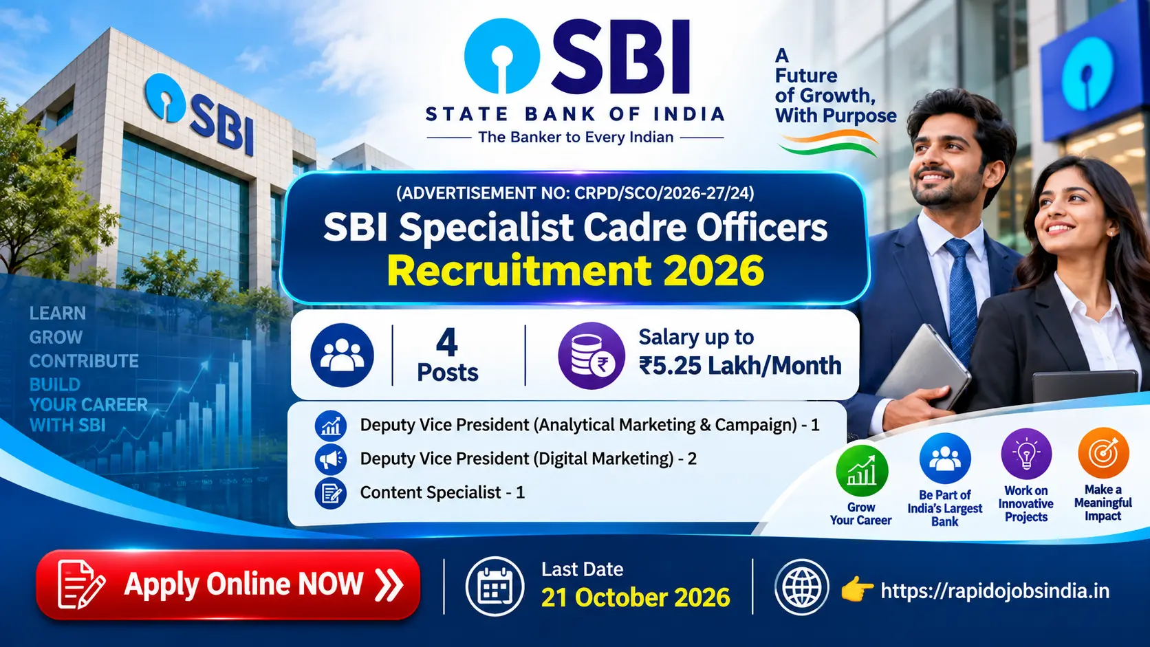 SBI Specialist Cadre Officers Recruitment