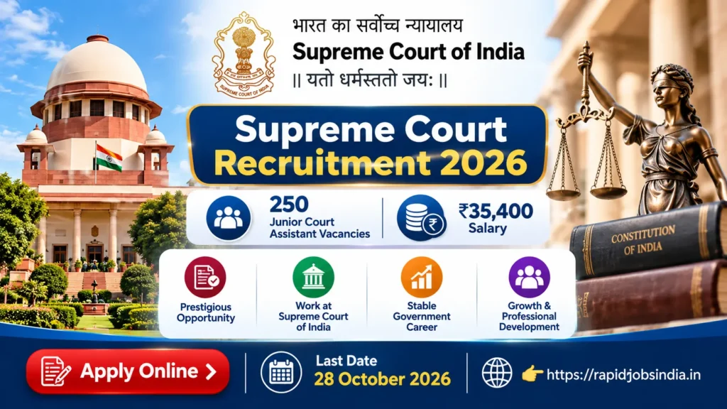 Supreme Court Recruitment 2026