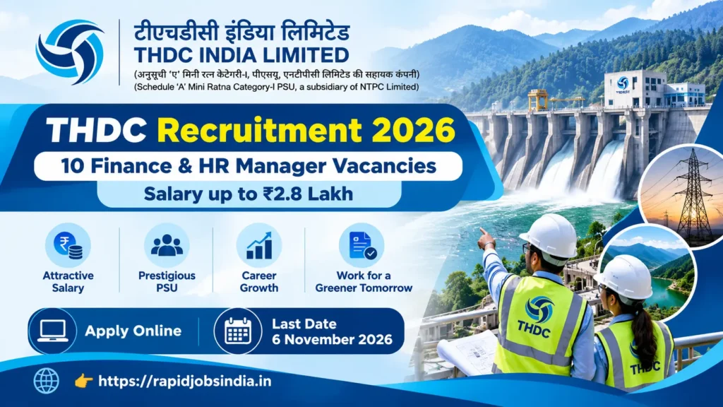 THDC Recruitment 2026